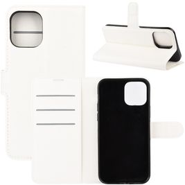 Mobigear Classic iPhone 12 Hoesje Bookcase Portemonnee - Wit