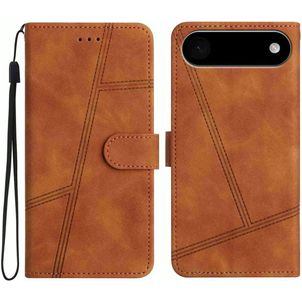 Mobigear Stitch iPhone Air Hoesje Bookcase Portemonnee - Bruin