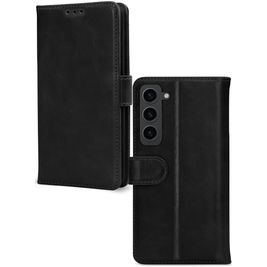 Mobilize Wallet Samsung Galaxy S23 Hoesje Echt Leer Bookcase Portemonnee - Zwart