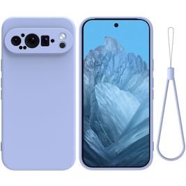 Mobigear Colors Google Pixel 9 Pro XL Hoesje Flexibel TPU Backcover - Paars