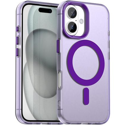 Mobigear Shockproof iPhone 18 MagSafe Hoesje Hardcase Backcover - Paars