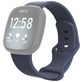 Mobigear Sport Dual Siliconen Fitbit Versa 3 Bandje Druksluiting - Blauw