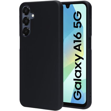 Mobiparts Samsung Galaxy A16 Siliconen Hoesje Backcover - Zwart