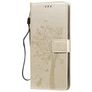 Mobigear Tree LG V60 ThinQ Hoesje Bookcase Portemonnee - Goud