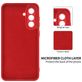 Mobigear Rubber Touch Samsung Galaxy A56 Siliconen Hoesje Backcover - Rood