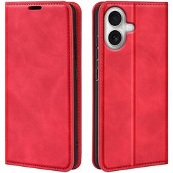 Mobigear Retro Slim iPhone 17 Hoesje Bookcase Portemonnee - Rood