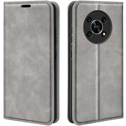 Mobigear Retro Slim HONOR Magic 4 Lite Hoesje Bookcase Portemonnee - Grijs