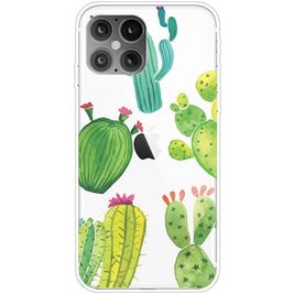 Mobigear Design iPhone 12 Pro Max Hoesje Flexibel TPU Backcover - Cactus