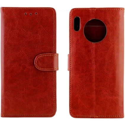 Mobigear Wallet Huawei Mate 30 Hoesje Bookcase Portemonnee - Bruin
