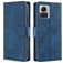 Mobigear Croco Motorola Edge 30 Ultra Hoesje Bookcase Portemonnee - Blauw