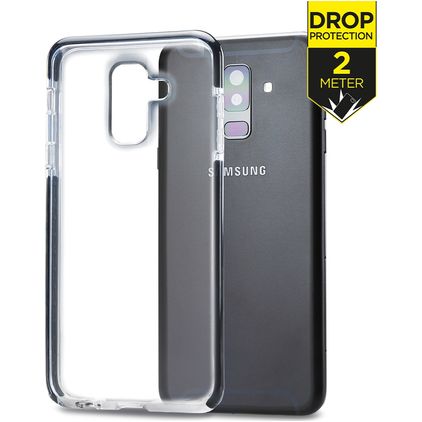 Mobilize Shatterproof Samsung Galaxy A6 Plus (2018) Hoesje Hardcase Backcover Shockproof - Transparant / Zwart