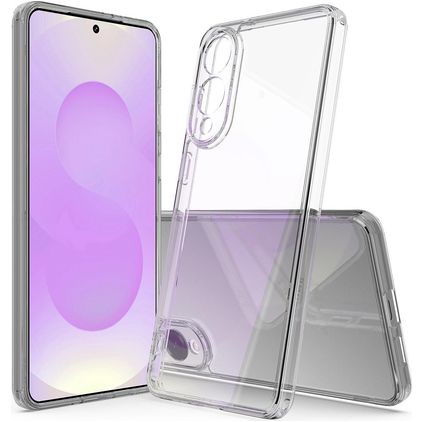 Mobigear Crystal Doorzichtig Samsung Galaxy S25 Edge Hoesje Hardcase Backcover - Transparant