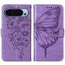 Mobigear Butterfly Google Pixel 9 Hoesje Bookcase Portemonnee - Paars