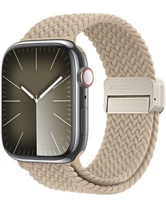 Dux Ducis Mixture Pro Nylon Apple Watch Bandje Magneetsluiting - 49/46/45/44 mm - Beige