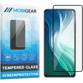 Mobigear Premium Xiaomi Mi 11i Glazen Screenprotector - Case Friendly - Zwart