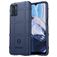 Mobigear Rugged Shield Motorola Moto E22 Hoesje Flexibel TPU Backcover Shockproof - Blauw