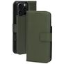 Mobiparts iPhone 16 Pro Max MagSafe Hoesje Echt Leer Uitneembare 2in1 Bookcase Portemonnee - Groen