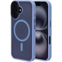 Mobiparts Hardcover iPhone 16 MagSafe Hoesje Hardcase Backcover - Satin Light Blue