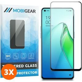 Mobigear Premium OPPO Reno 8 Pro 5G Glazen Screenprotector - Case Friendly (3-Pack)