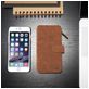 Caseme 007 iPhone 6s Hoesje Uitneembare 2in1 Bookcase Portemonnee - Bruin