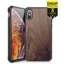 ITSkins HybridFusion iPhone XS Max Hoesje Hardcase Backcover Shockproof - Dark Wood