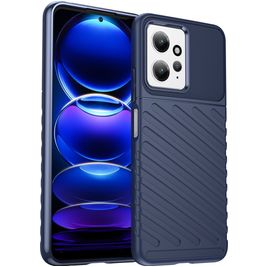 Mobigear Groove Xiaomi Redmi Note 12 Hoesje Flexibel TPU Backcover - Blauw