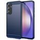 Mobigear Brushed Slim Samsung Galaxy A55 Hoesje Flexibel TPU Backcover - Blauw