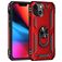 Mobigear Armor Ring iPhone 13 Hoesje Hardcase Backcover Shockproof met Ringhouder - Rood