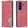 Mobigear Rhombus Slim Samsung Galaxy A27 Hoesje Bookcase - Rood