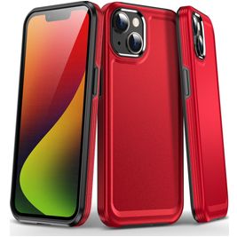 Mobigear Slim Armor iPhone 15 Plus Hoesje Hardcase Backcover Shockproof - Rood