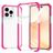 Mobigear Full Bumper iPhone 14 Pro Hoesje Hardcase Backcover Shockproof - Magenta