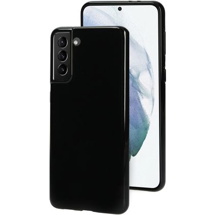 Mobiparts Classic Samsung Galaxy S21 Plus Hoesje Flexibel TPU Backcover - Zwart