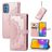 Mobigear Mandala Samsung Galaxy M52 Hoesje Bookcase Portemonnee - Roségoud