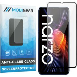 Mobigear Premium Realme Narzo 50 5G Glazen Screenprotector - Case Friendly - Zwart