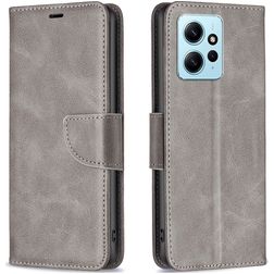 Mobigear Excellent Xiaomi Redmi Note 12 Hoesje Bookcase Portemonnee - Grijs