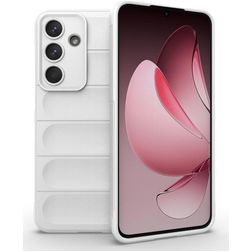 Mobigear Bumpy Samsung Galaxy S25 FE Hoesje Flexibel TPU Backcover - Wit
