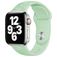Mobigear Sport Flowers Siliconen Apple Watch Bandje Druksluiting - 49/46/45/44 mm - Groen