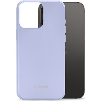 Mobilize Rubber Gelly iPhone 14 Pro Max Hoesje Flexibel TPU Backcover - Pastel Purple