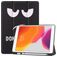Mobigear Tri-Fold Gel iPad 9 (2021) Hoes TPU,Kunstleer Bookcase + Stylus Houder - Do Not Touch