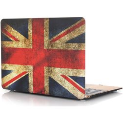 Mobigear Design MacBook 12 Inch (2015-2017) Hoes Hardshell Laptopcover MacBook Case - UK Flag - Model A1534