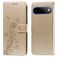 Mobigear Flowers Google Pixel 11 Pro XL Hoesje Bookcase Portemonnee - Goud