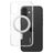 CARE by PanzerGlass Feature Case iPhone 16 MagSafe Hoesje Hardcase Backcover - Transparant / Zilver