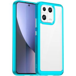Mobigear Crystal Xiaomi 13 Hoesje Hardcase Backcover - Transparant / Turquoise