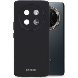 Mobilize Rubber Gelly Honor Magic 7 Hoesje Flexibel TPU Backcover - Zwart