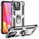 Mobigear Armor Ring Xiaomi Redmi 10C Hoesje Hardcase Backcover Shockproof met Ringhouder - Zilver