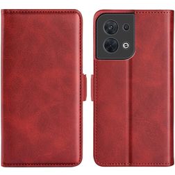 Mobigear Slim Magnet OPPO Reno 8 5G Hoesje Bookcase Portemonnee - Rood