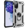 Mobigear Armor Ring Samsung Galaxy S20 FE Hoesje Hardcase Backcover Shockproof met Ringhouder - Zilver