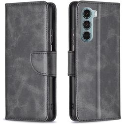 Mobigear Excellent Motorola Moto G200 5G Hoesje Bookcase Portemonnee - Zwart