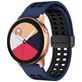 Mobigear Sport Plus Mag Siliconen Smartwatch Bandje Magneetsluiting - Universeel 22 mm connector - Zwart / Donkerblauw