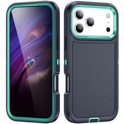 Mobigear Rugged iPhone 17 Pro Max Hoesje Hardcase Backcover Shockproof - Blauw